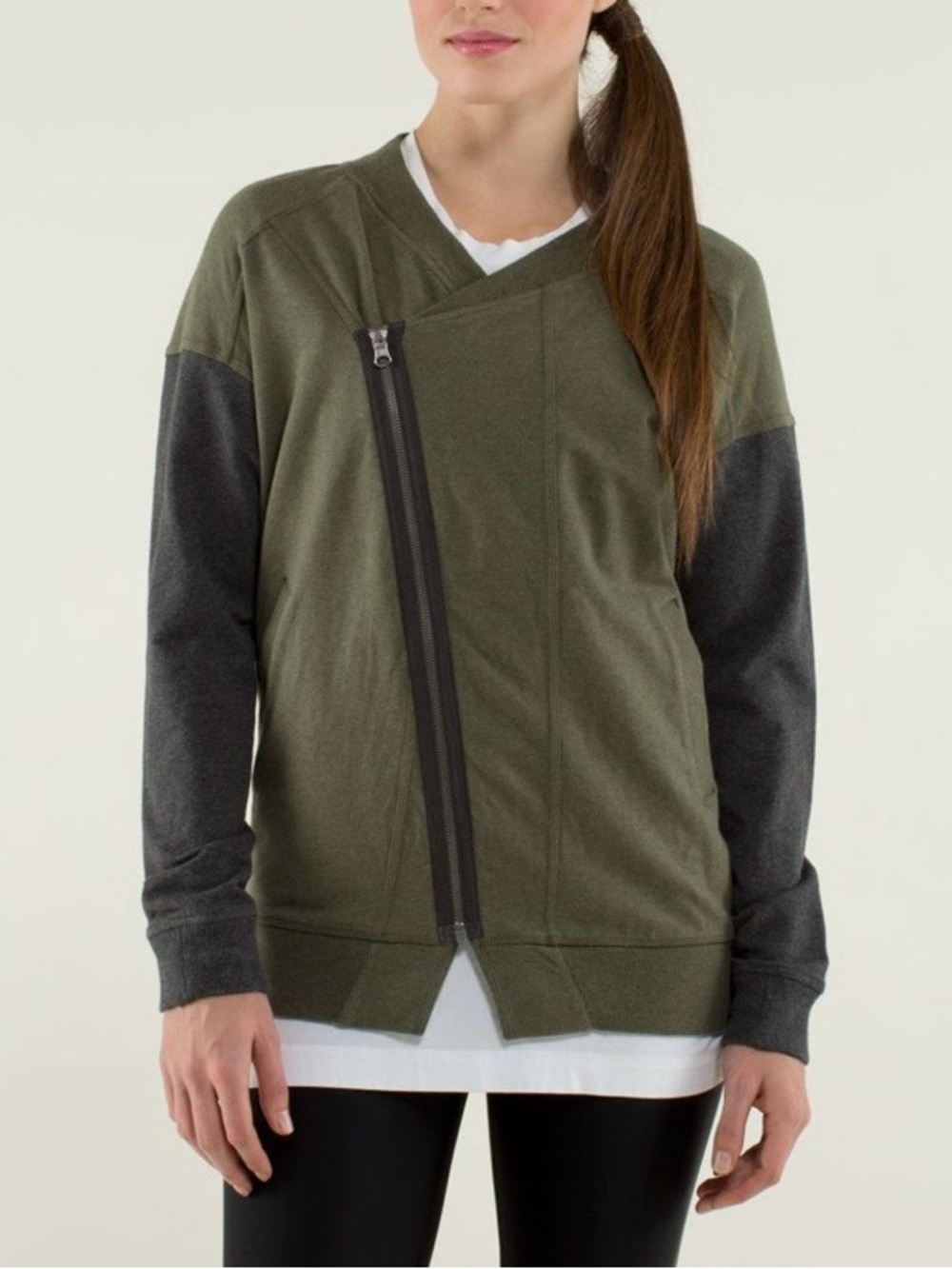 Lululemon Mula Bundle Wrap - Heathered Fatigue Green Gray Size 6 - Picture 15 of 15
